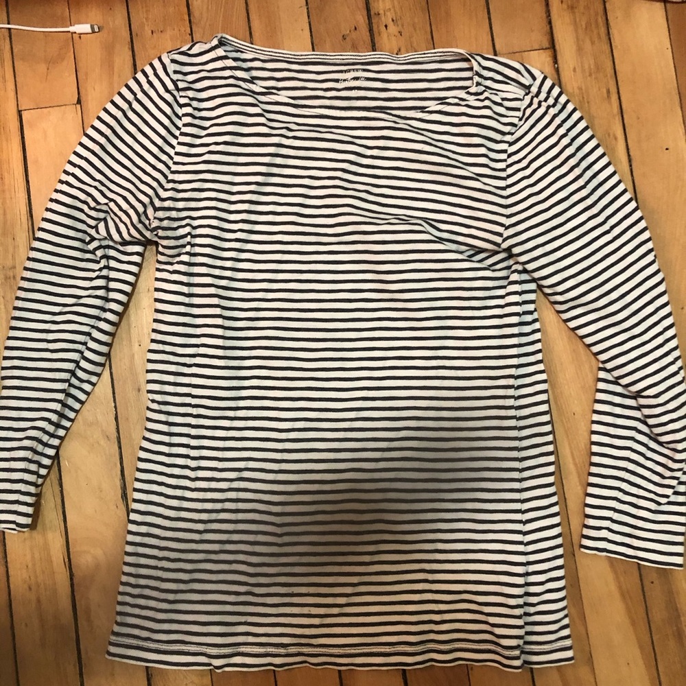Striped 3/4 sleeve